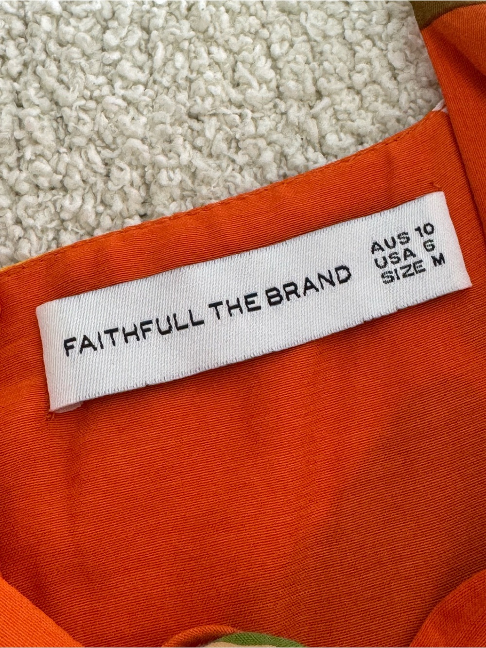 Faithful the brand Dress Womens size Medium tempio midi in costa smeralda - Picture 10 of 10